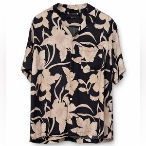 AllSaints Giardino Floral Short Sleeve Shirt – Medium (Relaxed Fit)